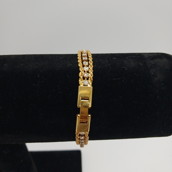 Gorgeous Gold & Rhinestone Chain Lot! 3 pieces Salvaged - Picture 14 of 14